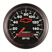 AutoMeter 3688-00406 - GAUGE, SPEEDOMETER, 3 3/8", 160MPH, ELEC. PROGRAMMABLE, CHEVY RED BOWTIE, BLACK 6