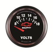 AutoMeter 3692-00406 - GAUGE, VOLTMETER, 2 1/16", 18V, ELECTRIC, CHEVY RED BOWTIE, BLACK 6