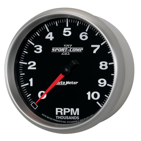 AutoMeter 3698 - GAUGE, TACHOMETER, 5", 10K RPM, IN-DASH, SPORT-COMP II 4