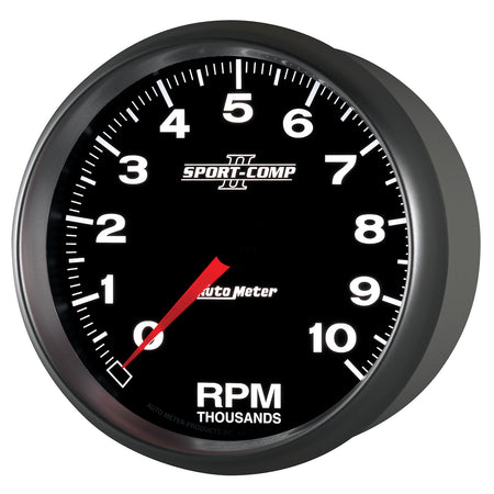AutoMeter 3698 - GAUGE, TACHOMETER, 5", 10K RPM, IN-DASH, SPORT-COMP II 5