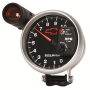 AutoMeter 3699-00406 - GAGE, TACH, 5", 10K RPM, PED W/ EXT. SHIFT-LITE, CHEVY RED BOWTIE, BLACK 4