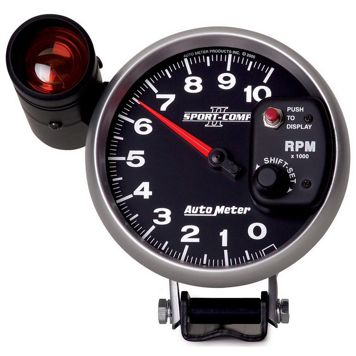 AutoMeter 3699 - GAUGE, TACHOMETER, 5", 10K RPM, PEDESTAL W/ EXT. SHIFT-LITE, SPORT-COMP II 3