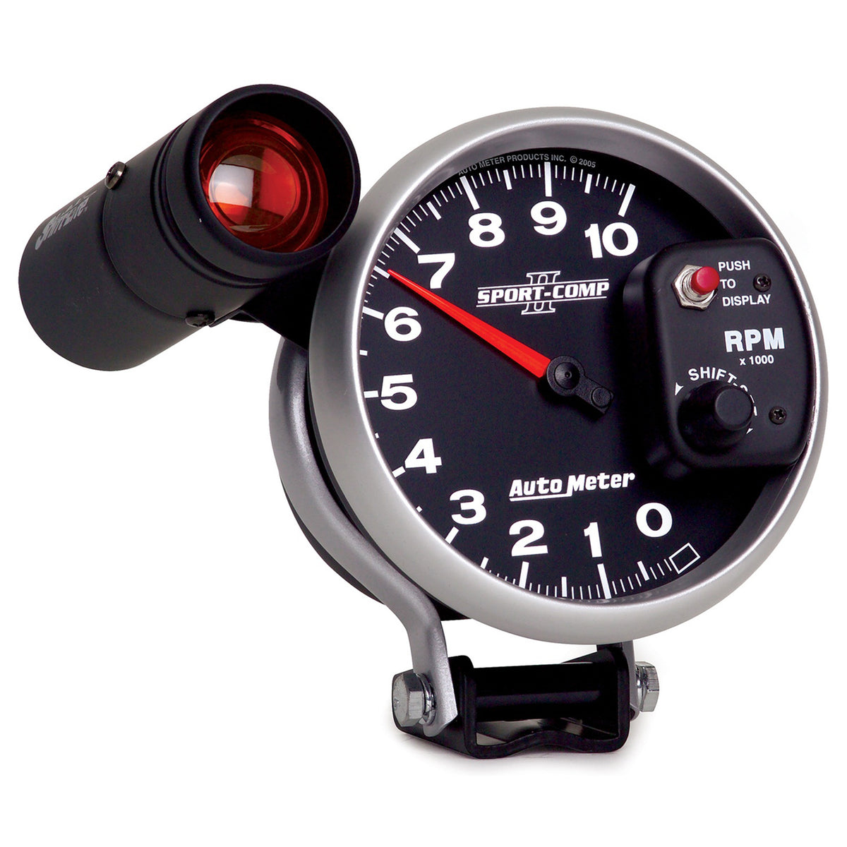 AutoMeter 3699 - GAUGE, TACHOMETER, 5", 10K RPM, PEDESTAL W/ EXT. SHIFT-LITE, SPORT-COMP II 5