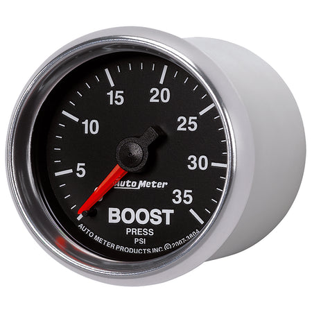 AutoMeter 3804 - GAUGE, BOOST, 2 1/16", 35PSI, MECHANICAL, GS 3
