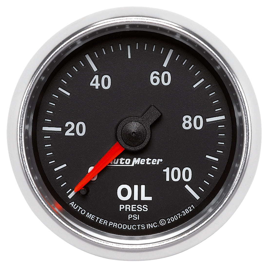 AutoMeter 3821 - GAUGE, OIL PRESSURE, 2 1/16", 100PSI, MECHANICAL, GS 3
