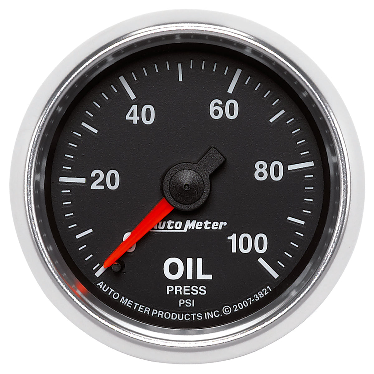 AutoMeter 3821 - GAUGE, OIL PRESSURE, 2 1/16", 100PSI, MECHANICAL, GS 3