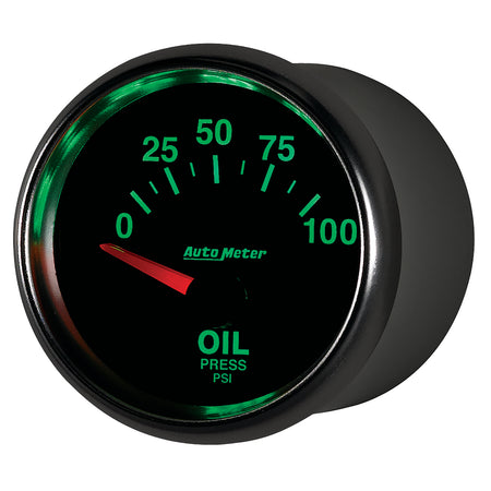 AutoMeter 3827 - GAUGE, OIL PRESSURE, 2 1/16", 100PSI, ELECTRIC, GS 4
