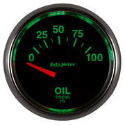 AutoMeter 3827 - GAUGE, OIL PRESSURE, 2 1/16", 100PSI, ELECTRIC, GS 5
