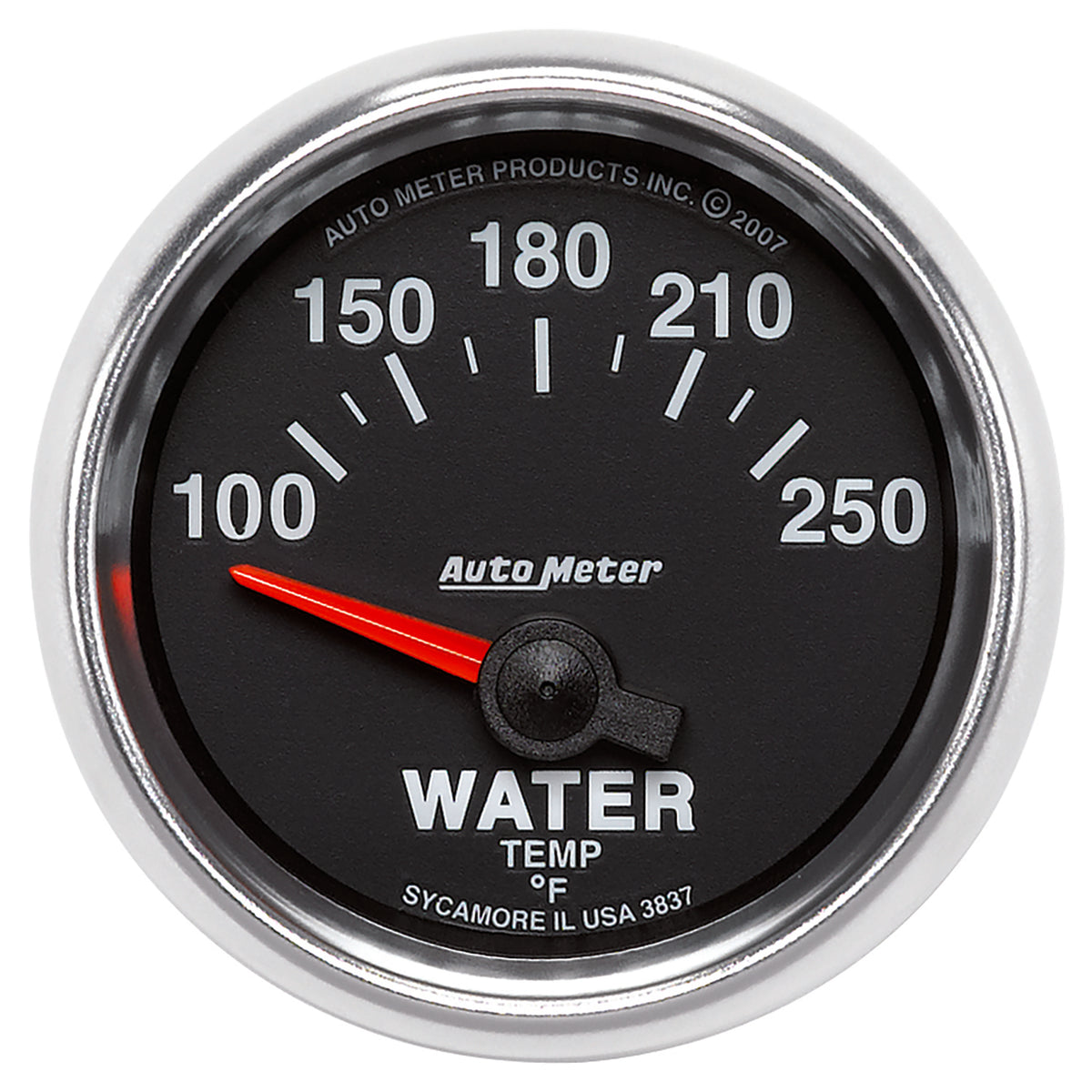 AutoMeter 3837 - GAUGE, WATER TEMP, 2 1/16", 100-250?F, ELECTRIC, GS 3