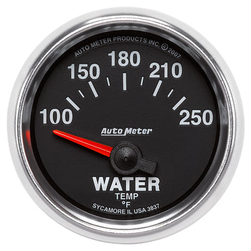 AutoMeter 3837 - GAUGE, WATER TEMP, 2 1/16", 100-250?F, ELECTRIC, GS 3