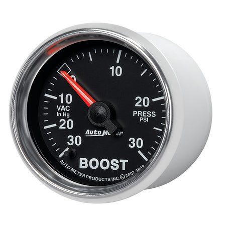 AutoMeter 3859 - GAUGE, VAC/BOOST, 2 1/16", 30INHG-30PSI, DIGITAL STEPPER MOTOR, GS 4