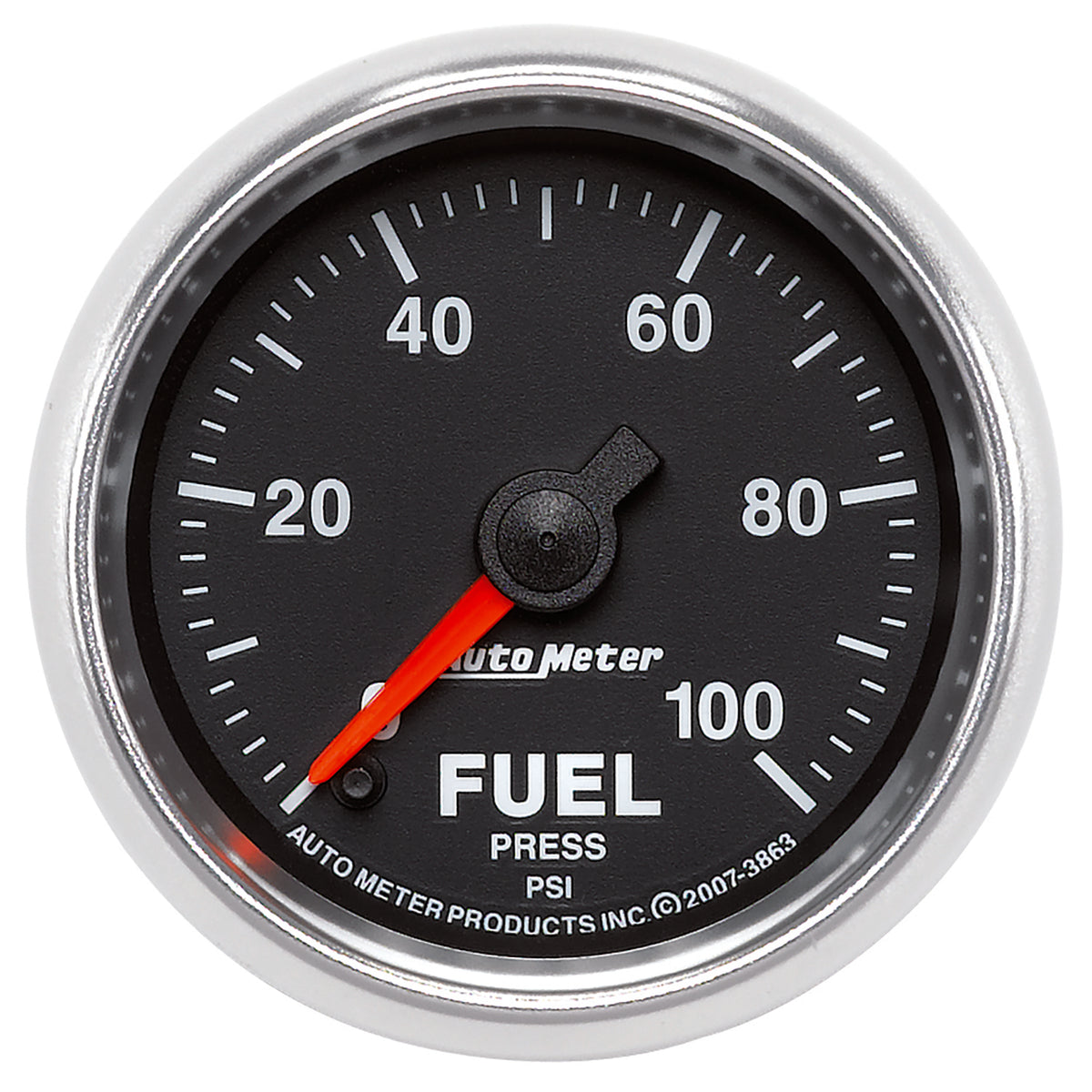 AutoMeter 3863 - GAUGE, FUEL PRESSURE, 2 1/16", 100PSI, DIGITAL STEPPER MOTOR, GS 3