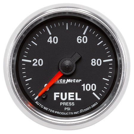 AutoMeter 3863 - GAUGE, FUEL PRESSURE, 2 1/16", 100PSI, DIGITAL STEPPER MOTOR, GS 3