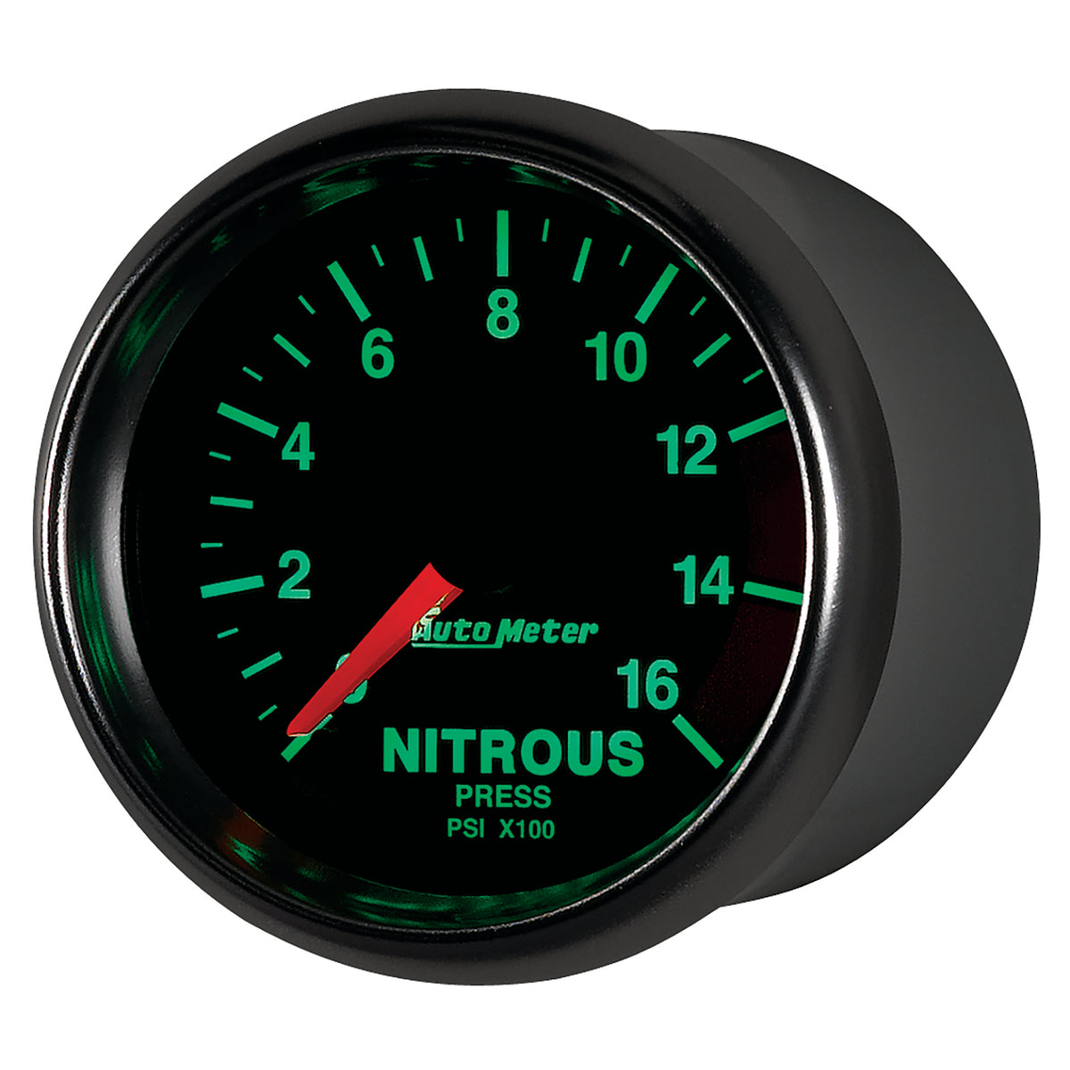 AutoMeter 3874 - GAUGE, NITROUS PRESSURE, 2 1/16", 1600PSI, DIGITAL STEPPER MOTOR, GS 5