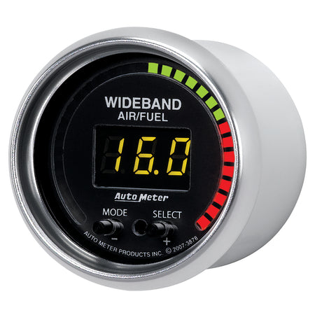 AutoMeter 3878 - GAUGE, AIR/FUEL RATIO-PRO, 2 1/16", 10:1-20:1, DIGITAL W/ PEAK & WARN, GS 4