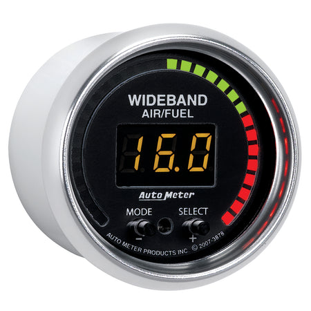 AutoMeter 3878 - GAUGE, AIR/FUEL RATIO-PRO, 2 1/16", 10:1-20:1, DIGITAL W/ PEAK & WARN, GS 5
