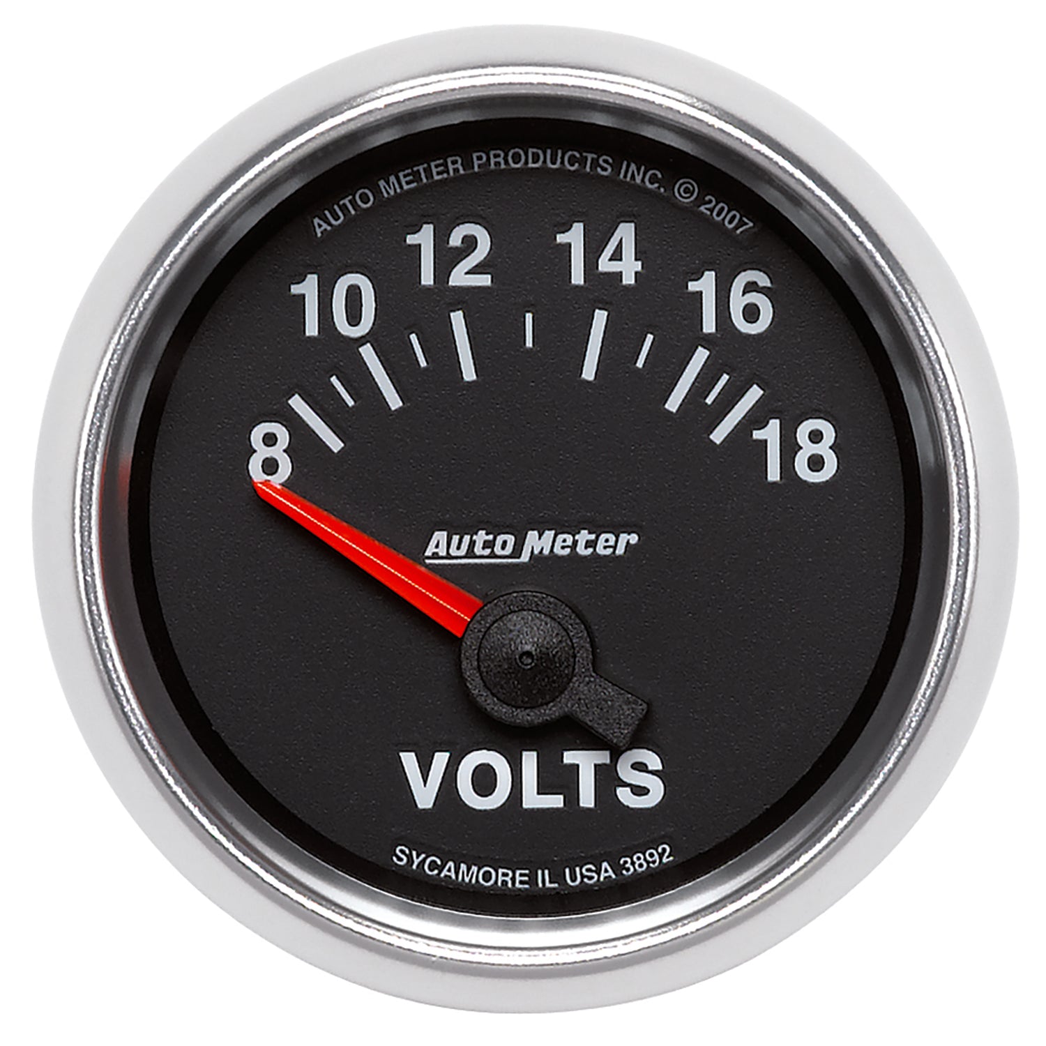 AutoMeter 3892 - GAUGE, VOLTMETER, 2 1/16", 18V, ELECTRIC, GS 3