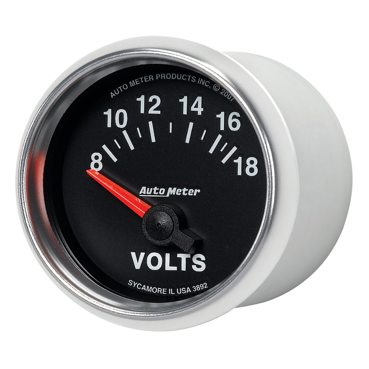 AutoMeter 3892 - GAUGE, VOLTMETER, 2 1/16", 18V, ELECTRIC, GS 4