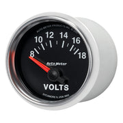 AutoMeter 3892 - GAUGE, VOLTMETER, 2 1/16", 18V, ELECTRIC, GS 4