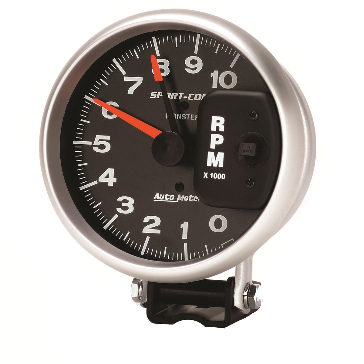 AutoMeter 3900 - GAUGE, TACHOMETER, 5", 10K RPM, PEDESTAL W/ RED LINE, SPORT-COMP 5