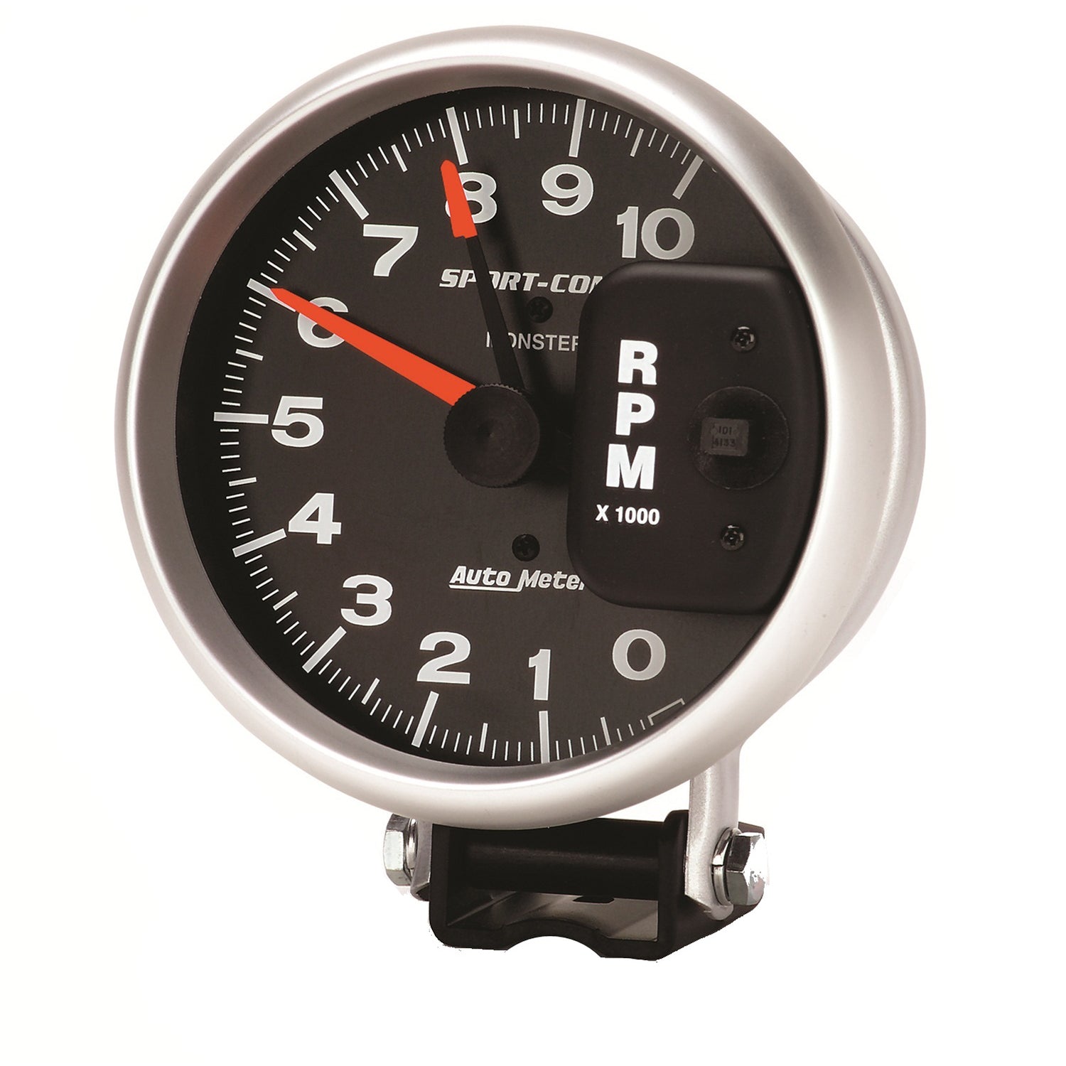 AutoMeter 3900 - GAUGE, TACHOMETER, 5", 10K RPM, PEDESTAL W/ RED LINE, SPORT-COMP 5