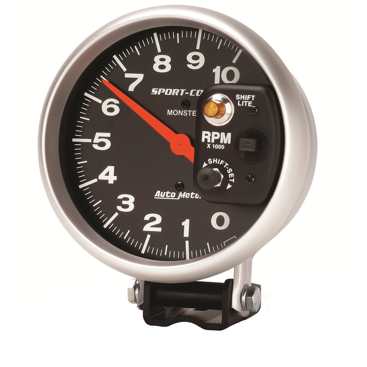 AutoMeter 3903 - GAUGE, TACHOMETER, 5", 10K RPM, PEDESTAL W/ INT. SHIFT-LITE, SPORT-COMP 5