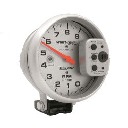 AutoMeter 3964 - GAUGE, TACHOMETER, 5", 9K RPM, PEDESTAL W/ RPM PLAYBACK, ULTRA-LITE 4