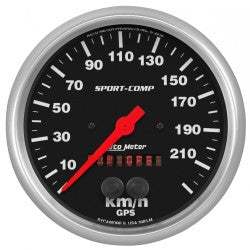 AutoMeter 3983-M - GAUGE, SPEEDOMETER, 5", 225KM/H, GPS, SPORT-COMP 4