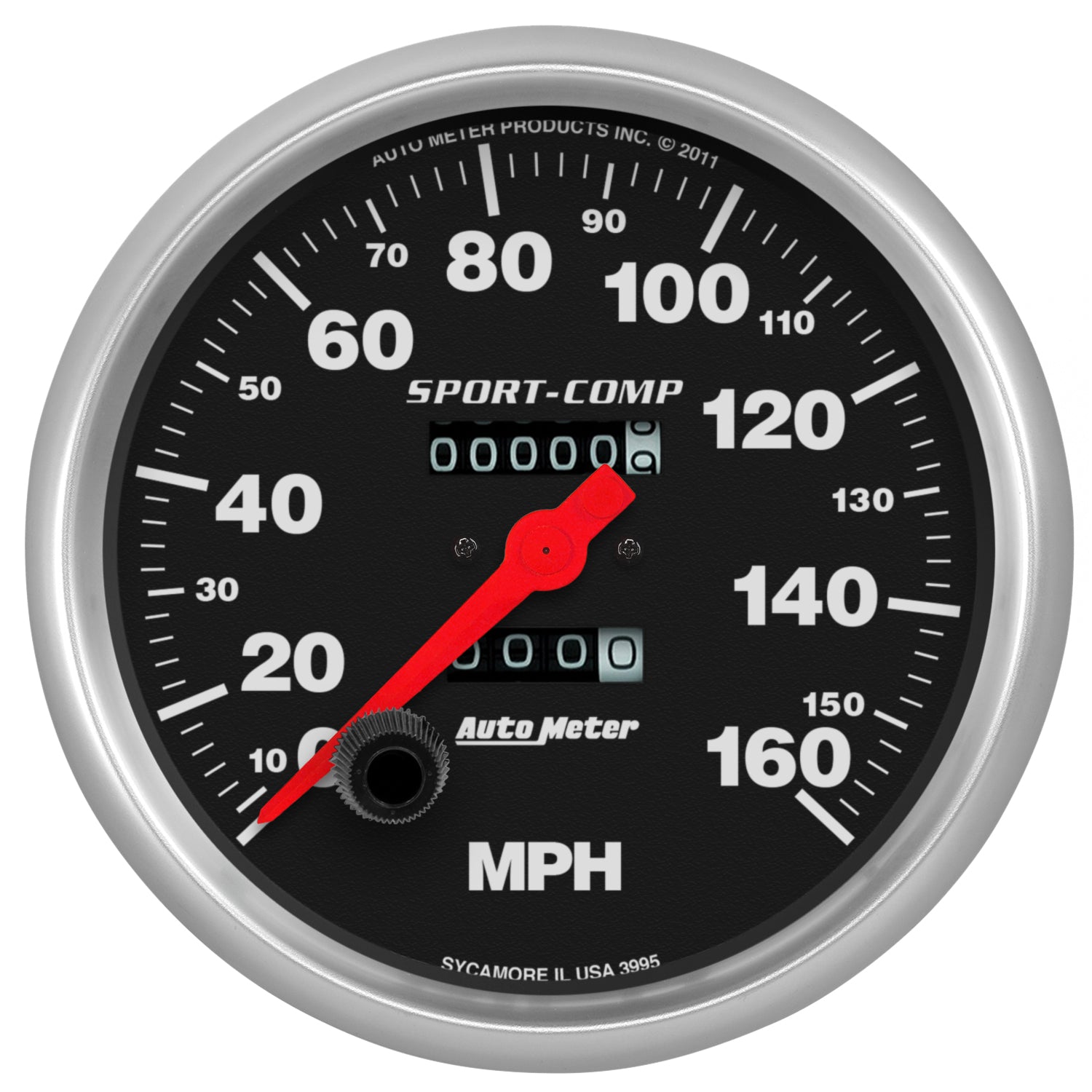 AutoMeter 3995 - GAUGE, SPEEDOMETER, 5", 160MPH, MECHANICAL, SPORT-COMP 3