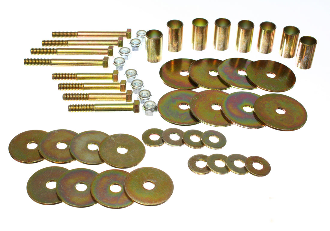 Energy Suspension 4.4106 1966-1977 Ford Bronco Body Mount Hardware Kit
