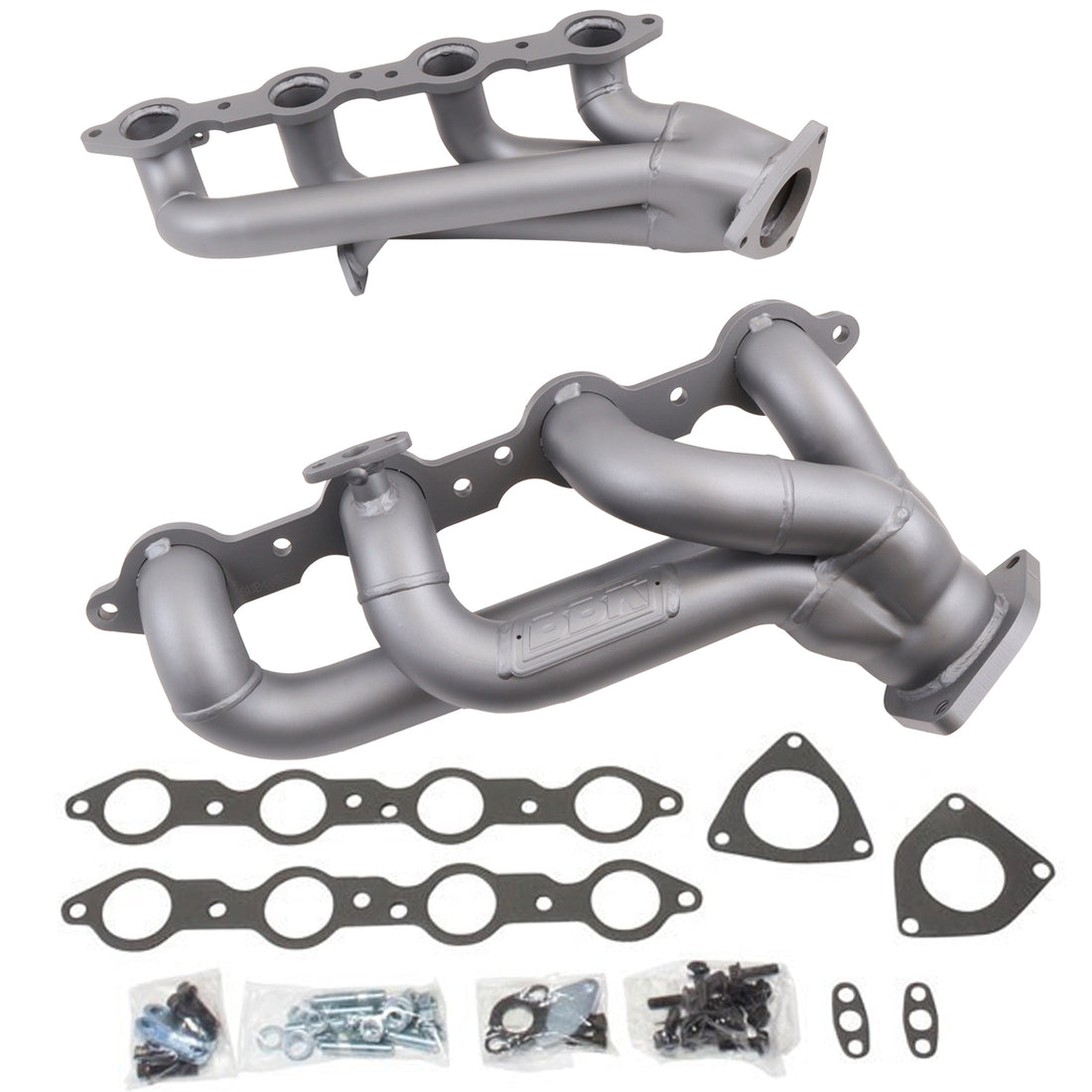 BBK Performance Parts 4005 - 1999-2013 GM TRUCK/SUV 4.8L/5.3L 1-3/4 SHORTY EXHAUST HEADERS (TITANIUM CERAMIC) 4