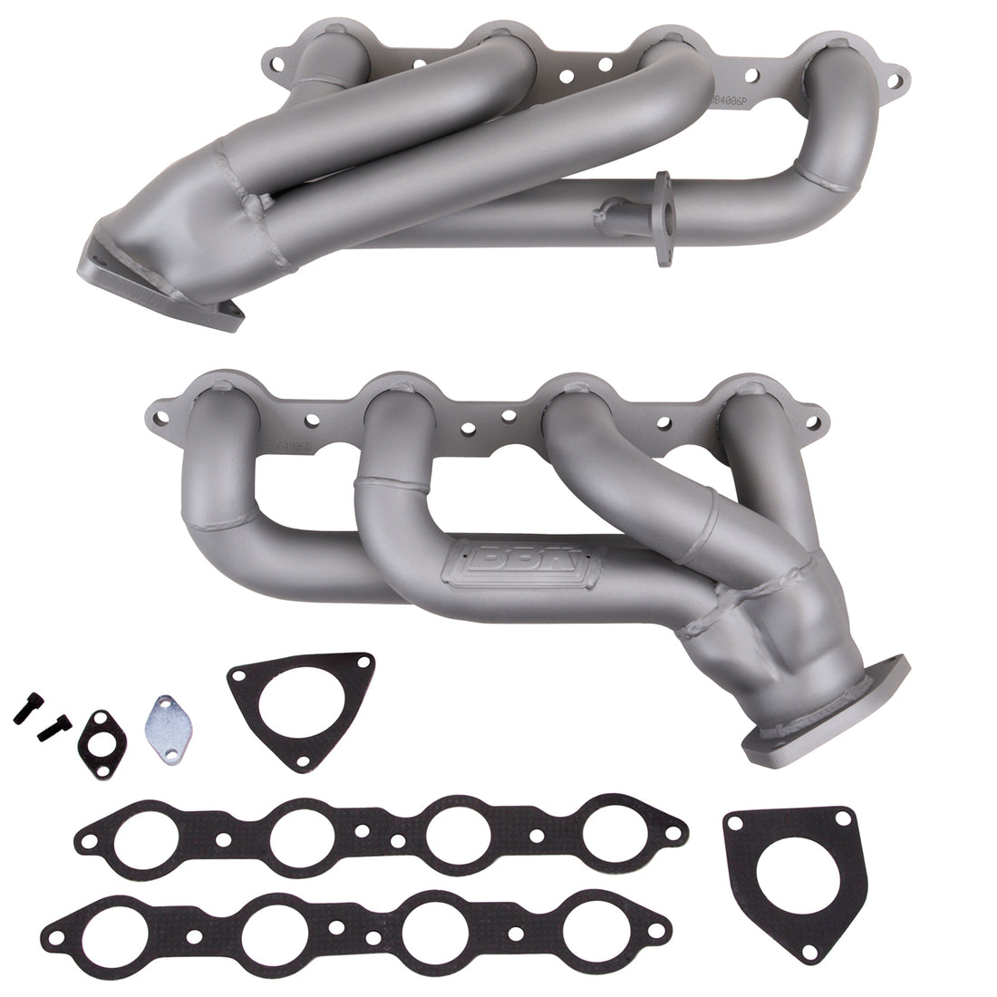 BBK Performance Parts 4006 - 1999-2013 GM TRUCK/SUV 6.0L 1-3/4 SHORTY HEADERS (TITANIUM CERAMIC) 1