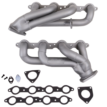 BBK Performance Parts 4006 - 1999-2013 GM TRUCK/SUV 6.0L 1-3/4 SHORTY HEADERS (TITANIUM CERAMIC) 1