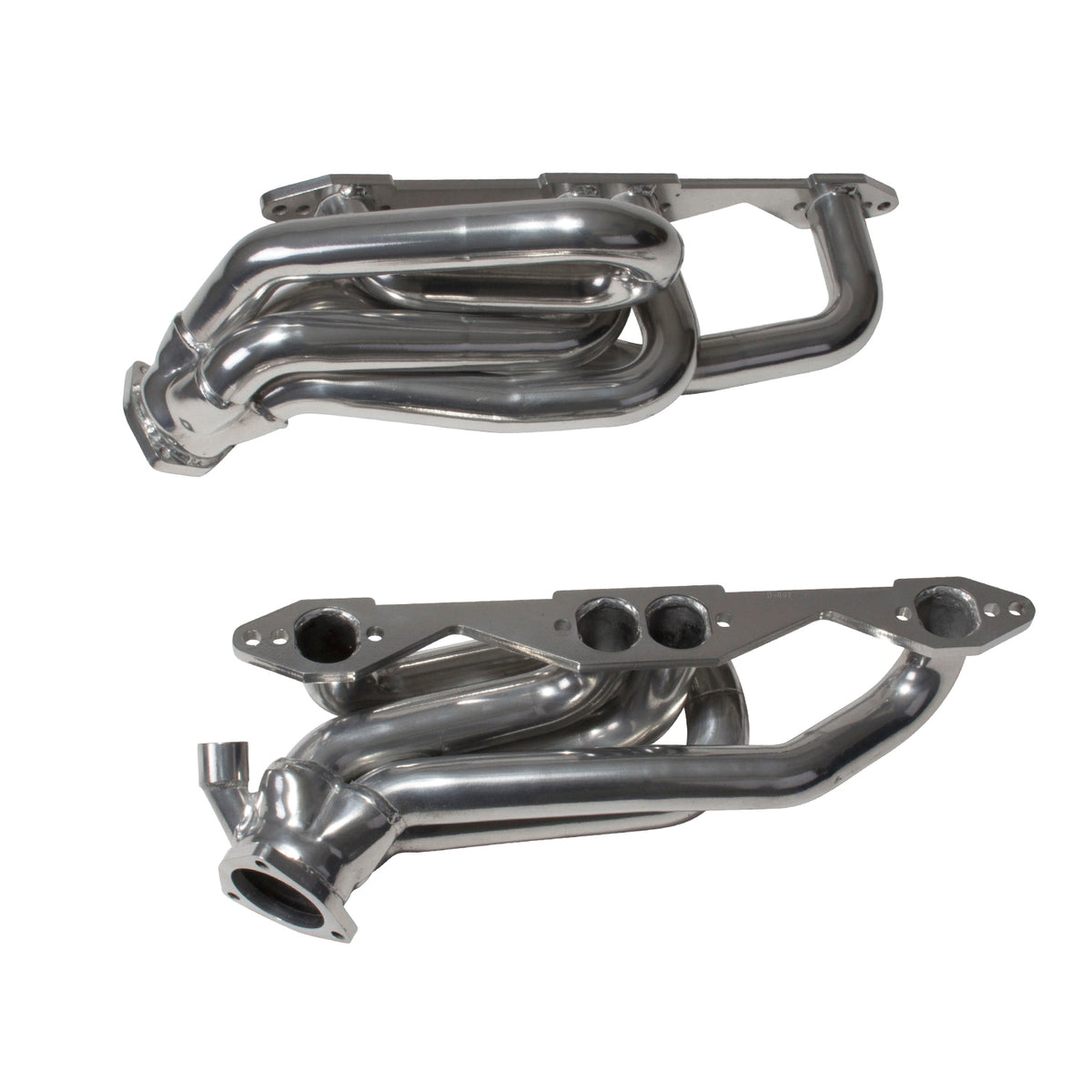 BBK Performance Parts 40070 - 1996-99 CHEVY TRUCK SUV 5.0L 5.7L 1-5/8 SHORTY HEADERS (POLISHED SILVER CERAMIC) 2