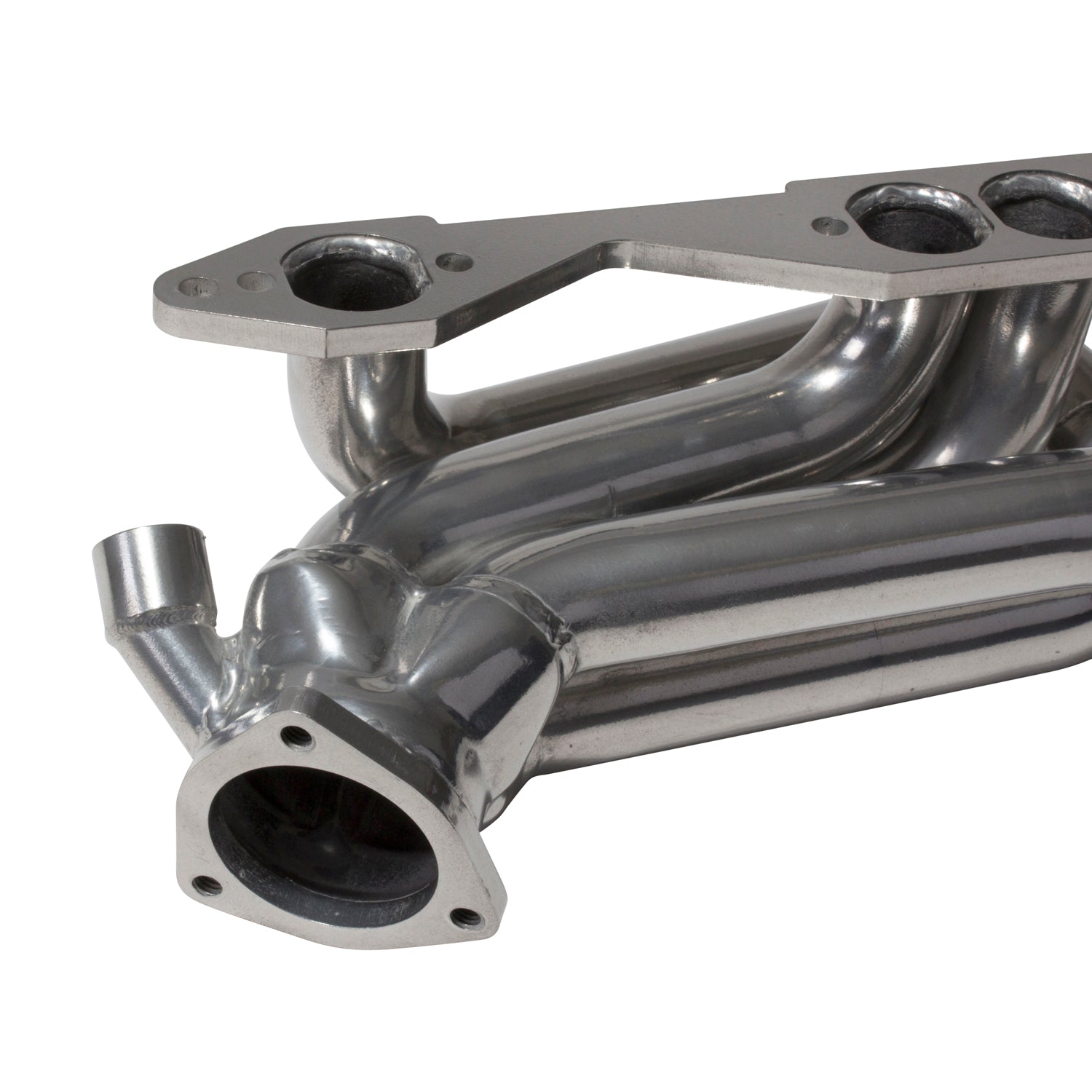 BBK Performance Parts 40070 - 1996-99 CHEVY TRUCK SUV 5.0L 5.7L 1-5/8 SHORTY HEADERS (POLISHED SILVER CERAMIC) 5