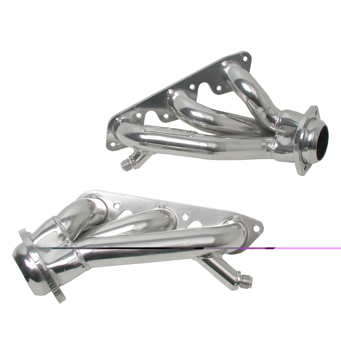BBK Performance Parts 40080 - 1999-2004 MUSTANG 3.8L V6 1-5/8 SHORTY HEADERS (POLISHED SILVER CERAMIC)
