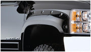 Bushwacker 40087-02 Black Pocket/Rivet Style Smooth Finish Front Fender Flares