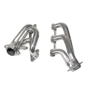 BBK Performance Parts 40100 - 2005-2010 MUSTANG 4.0L-V6 1-5/8 SHORTY EXHAUST HEADERS (POLISHED SILVER CERAMIC) 2