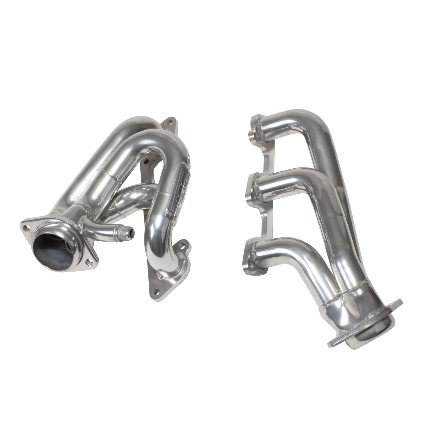 BBK Performance Parts 40100 - 2005-2010 MUSTANG 4.0L-V6 1-5/8 SHORTY EXHAUST HEADERS (POLISHED SILVER CERAMIC) 2