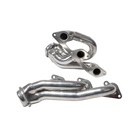 BBK Performance Parts 40100 - 2005-2010 MUSTANG 4.0L-V6 1-5/8 SHORTY EXHAUST HEADERS (POLISHED SILVER CERAMIC) 3