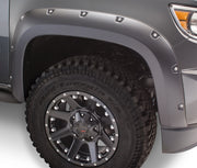 Bushwacker 40137-02 - Black Pocket/Rivet Style Smooth Finish Front Fender Flares For 2015-2021 Chevrolet Colorado Bushwacker 2