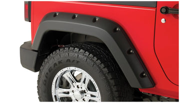 Bushwacker Body Bushwacker 40144-02 - Black Pocket/Rivet Style Smooth Finish Rear Fender Flares For 2015-2020 GMC Canyon W/74 Inch Bed Bushwacker
