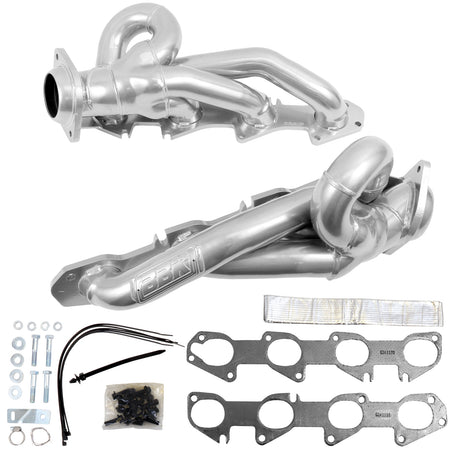 BBK Performance Parts 40150 - 2019-2024 DODGE RAM TRUCK 5.7L 1-3/4 SHORTY HEADERS (POLISHED SILVER CERAMIC) 1