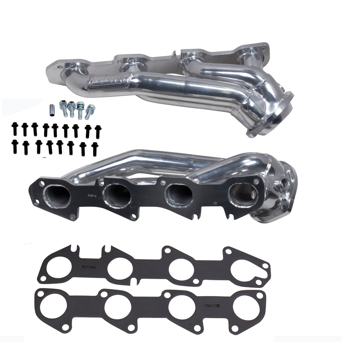 BBK Performance Parts 40280 - 2009-24 DODGE CHALL CHARGER 5.7L 1-3/4 SHORTY HEADERS (POLISHED SILVER CERAMIC) 1