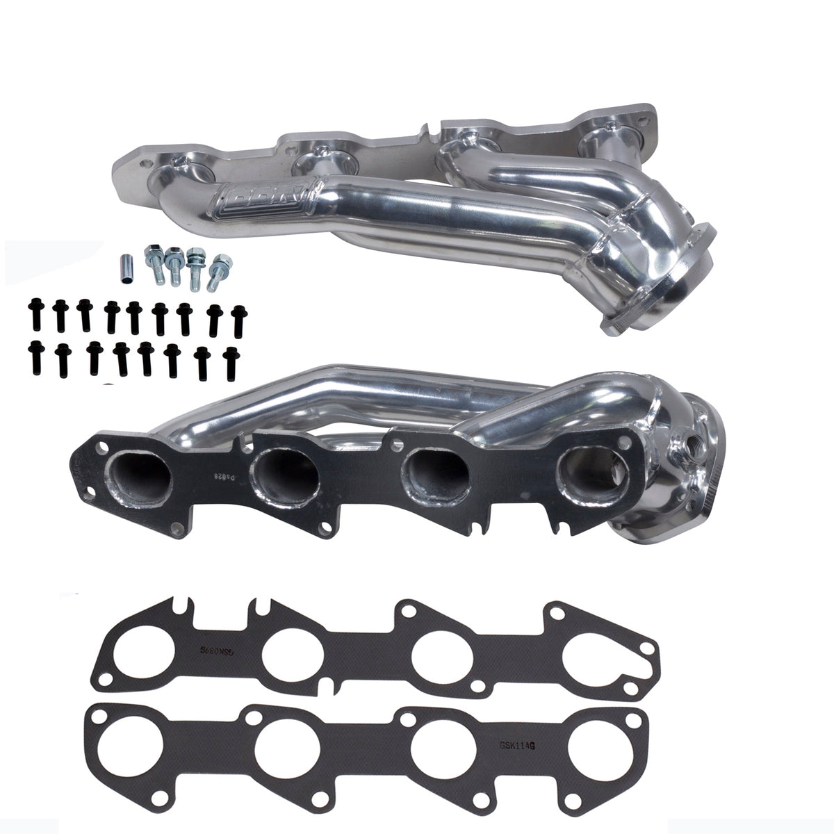 BBK Performance Parts 40280 - 2009-24 DODGE CHALL CHARGER 5.7L 1-3/4 SHORTY HEADERS (POLISHED SILVER CERAMIC) 1