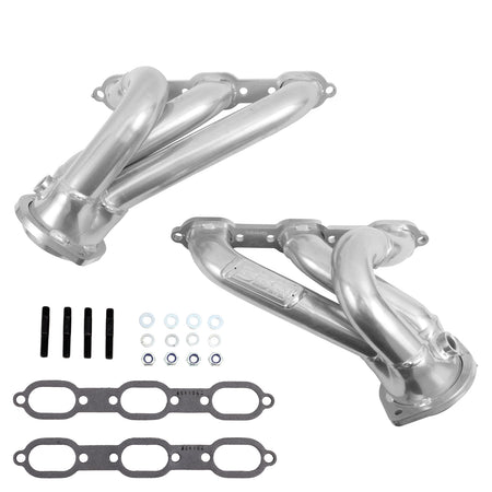 BBK Performance Parts 40400 - 2006-10 CHARGER CHALLENGER 3.5L SHORTY EXHAUST HEADERS (POLISHED SILVER CERAMIC) 1