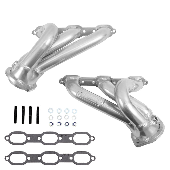 BBK Performance Parts 40400 - 2006-10 CHARGER CHALLENGER 3.5L SHORTY EXHAUST HEADERS (POLISHED SILVER CERAMIC)