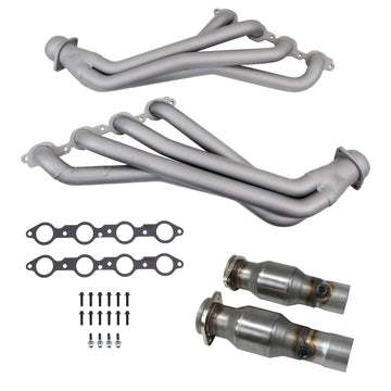 BBK Performance Parts 40443 - 16-24 CAMARO LT1 1-7/8 LONG TUBE HEADERS PLUS MID PIPES (TITANIUM CERAMIC) 1
