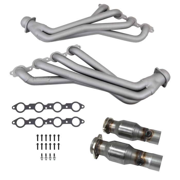 BBK Performance Parts 40443 - 16-24 CAMARO LT1 1-7/8 LONG TUBE HEADERS PLUS MID PIPES (TITANIUM CERAMIC) 1