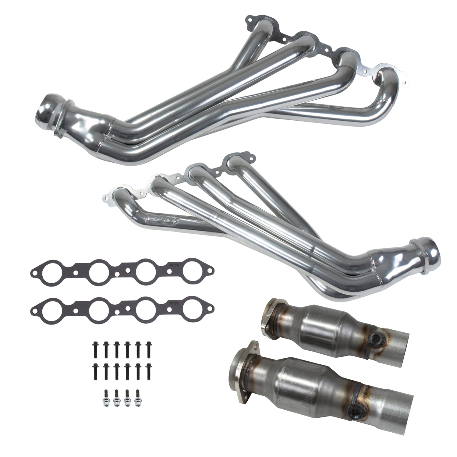 BBK Performance Parts 40444 - 16-24 CAMARO LT1 1-7/8 LONG TUBE HEADERS PLUS MID PIPES (SILVER CERAMIC) 1